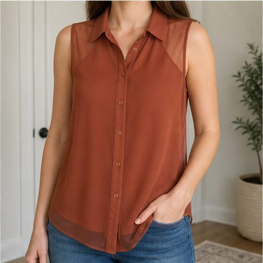 Rust Cami Blouse - Picture 2 of 6